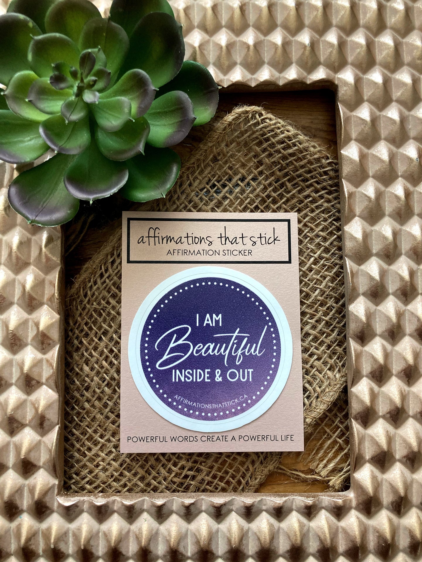 Beautiful Affirmation Sticker-Affirmations That Stick CA